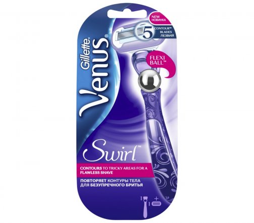 Gillette Venus Swirl Станок бритвенный с 1 сменной кассетой