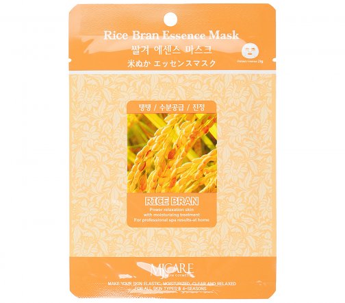 Mijin Essence Маска тканевая для лица Rice Bran 23гр
