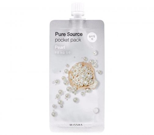 Missa Pure Source Pocket pack Маска кремовая ночная с экстрактом жемчуга