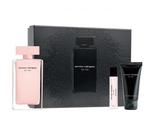 Narciso Rodriguez For Her Набор Парфюмерная вода 100мл+10мл+Лосьон для тела 50мл