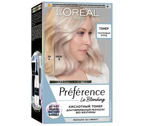 L'Oreal Paris Preference Le Blonding Тонер кислотный Платиновый блонд