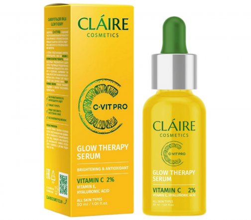 Claire Cosmetics C-Vit Pro Сыворотка для лица Glow Therapy 30мл