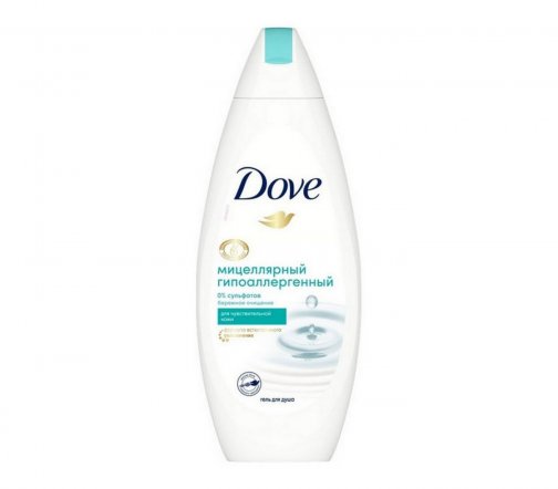 Dove Крем-гель для душа мицеллярный гипоаллергенный 250мл