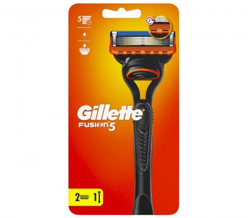 Gillette Fusion5 Станок бритвенный с 2 сменными кассетами