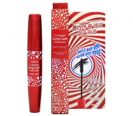 Branig Collagen Long-Lash Тушь для ресниц водостойкая с коллагеном 12мл