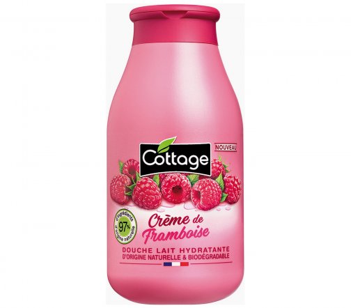 Cottage Moisturizing Молочко для душа Малина со сливками 250мл
