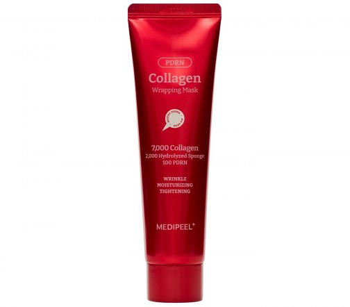 Medi-Peel PDRN Collagen Маска-пленка выравнивающая для сияния кожи лица с коллагеном и спикулой 100м