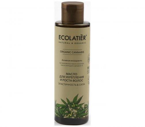Ecolatier Organic Cannabis Масло для волос Эластичность и сила 200мл