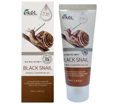 Ekel Пилинг-гель для лица с экстрактом черной улитки 100мл