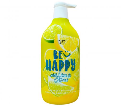 Happy Bath Гель для душа с экстрактом лайма и цитрусов Be Happy 900мл