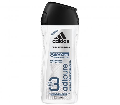 Adidas Adipure 3в1 Гель для душа 250мл