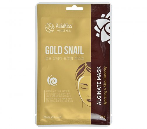 AsiaKiss Gold Snail Маска альгинатная с золотом и муцином улитки 25гр