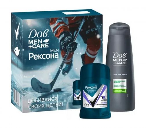 Rexona Men Набор Active Power Дезодорант-антиперспирант стик 50мл+Гель для душа 225мл