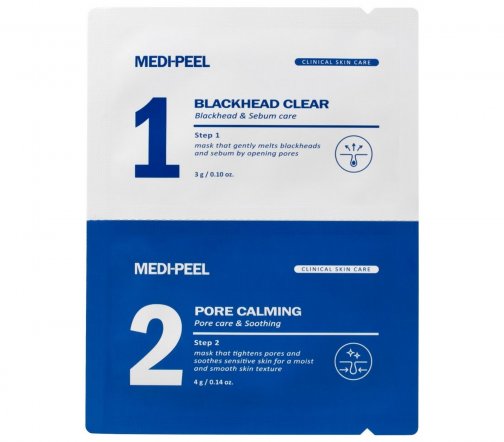 Medi-Peel Extra Super 9 Plus Маска двухступенчатая очищающая для носа от черных точек 3гр*4гр