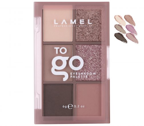 Lamel Professional Палетка теней для век To Go