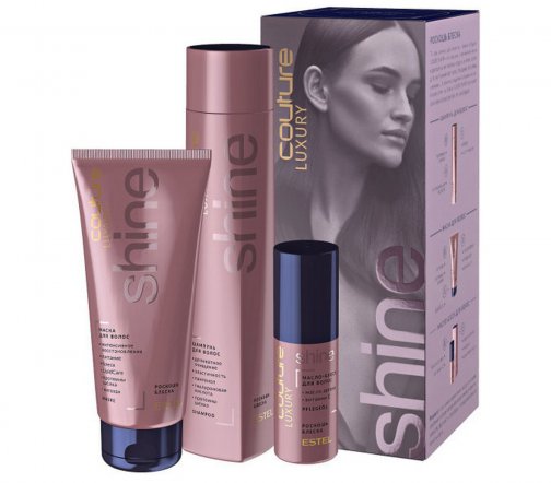 Estel Haute Couture Luxury Shine Набор Шампунь 300мл+маска для волос200 мл+масло-блеск50 мл
