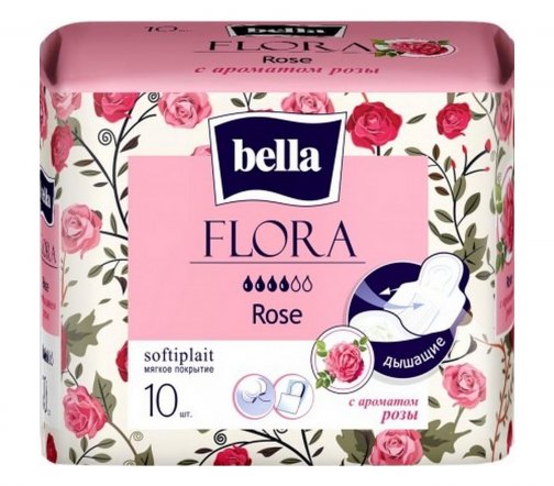 Bella Прокладки гигиенические Flora Rose 10шт