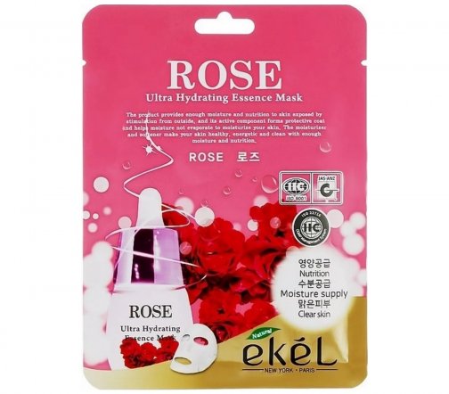Ekel Маска тканевая для лица Rose 25мл