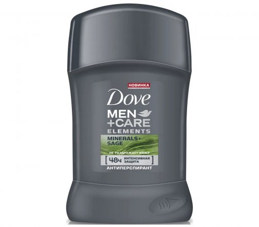 Dove Men Дезодорант-антиперспирант стик Свежесть минералов и шалфея 50мл