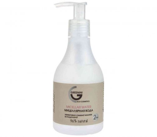 Greenini Вода мицеллярная для снятия макияжа Micellar Water 235мл