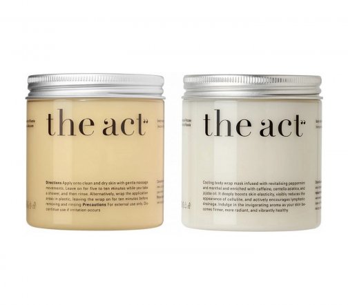 The Act Набор Маска-обертывание для тела 250гр+Обертывание холодное для тела 250гр