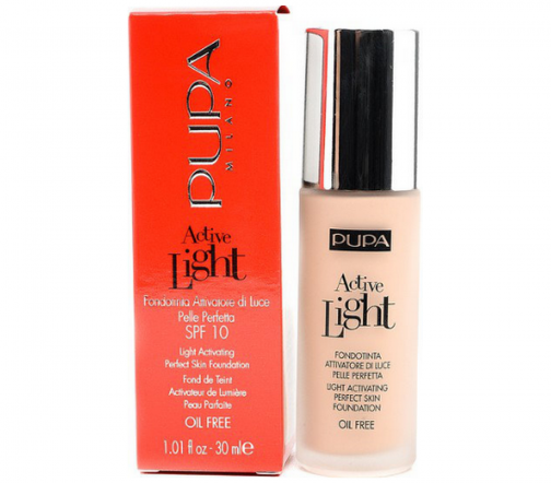 Pupa Тональная основа Active Light