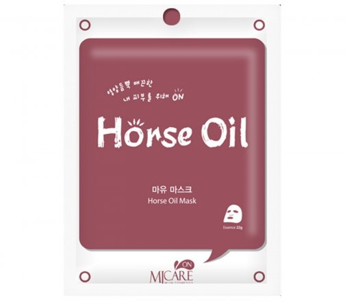 Mijin MJ Care Horse Oil Маска тканевая для лица Лошадиный жир 22гр