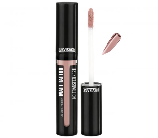 Luxvisage Помада жидкая Matt Tatto No Transfer 12H 120 Ледяной Бежевый
