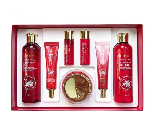 Deoproce Whitening&Anti-Wrinkle Pomegranate Набор Тонер+Лосьон+Крем для лица+Крем для глаз+BB-крем