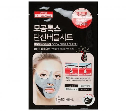 Mediheal Mogongtox Маска пузырьковая для лица Soda Bubble Sheet 18мл