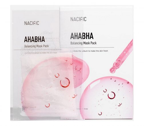 Nacific AHA-BHA Balansing Mask Pack Маска тканевая с кислотами 30мл