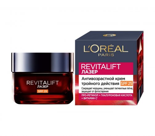 L'Oreal Paris Revitalift Лазер Крем дневной антивозрастной для лица SPF25 50мл