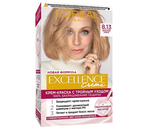 L'Oreal Paris Excellence Краска для волос 8.13 Светло-русый бежевый