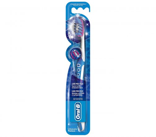 Oral-B 3D White Щетка зубная Luxe Pro-Flex средней жесткости