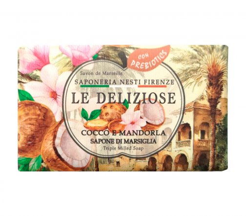 Nesti Dante Le Deliziose Мыло Кокос и миндаль 150гр