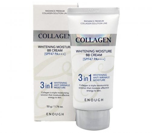 Enough Collagen 3в1 Whitening BB-крем осветляющий с морским коллагеном 3в1 SPF47 50мл