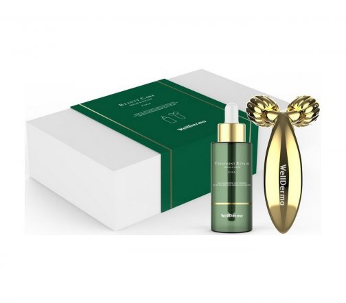 WellDerma Serum & Roller Лифтинг-набор с центеллой Сыворотка 50мл+Лифтинг-массажер