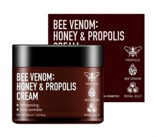 For The Skin Bee Venom Honey Крем многофункциональный для лица с пчелиным ядом и прополисом 60мл