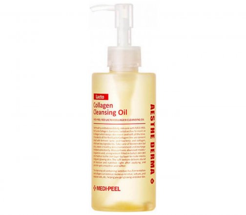 Medi-Peel Red Lacto Collagen Cleansing Oil Масло гидрофильное с пробиотиками и коллагеном для лица 2