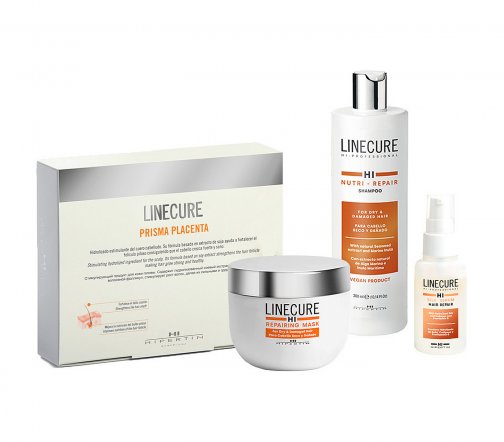 Hipertin Linecure Набор Repair Шампунь 300мл+Маска 250мл+Средство уходовое 12*14мл+Сыворотка 50мл
