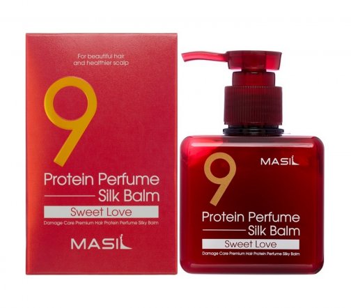 Masil 9 Protein Perfume Бальзам несмываемый протеиновый для поврежденных волос Sweet Love 180мл