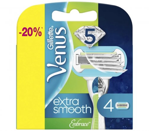 Gillette Venus Embrace Extra Smooth Кассета сменная 4шт