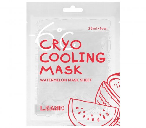 L.Sanic Cryo Cooling Маска тканевая охлаждающая с экстрактом арбуза 25мл