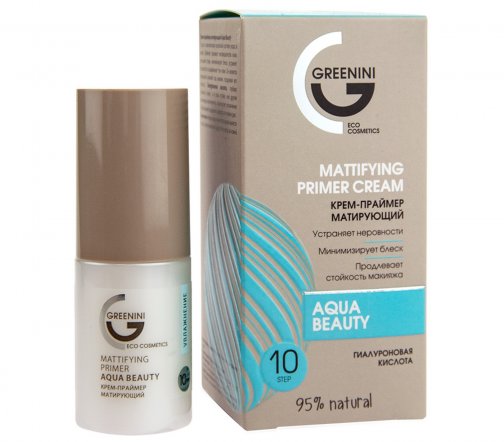 Greenini Aqua Beauty Крем-праймер матирующий для лица 30мл