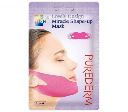 Purederm Маска-бандаж гидрогелевая для коррекции подбородка Lovely Design