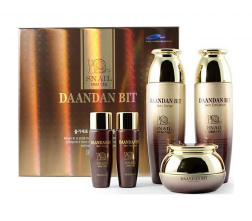Daandan Bit Premium Snail 3 Set Набор из 5 средств для лица 150мл+30мл+150мл+30мл+50мл