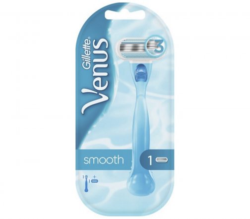 Gillette Venus Smooth Станок бритвенный с 1 сменной кассетой