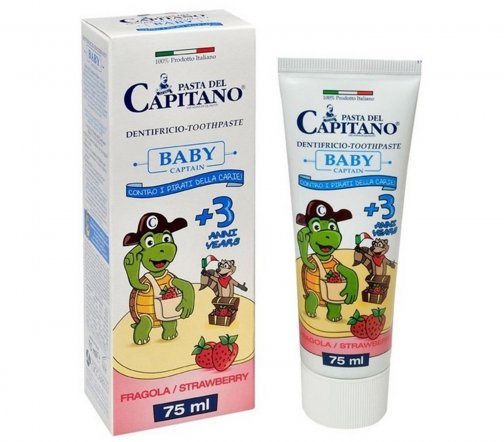 Pasta Del Capitano Паста зубная детская Клубника 3+ 75мл