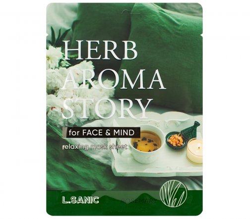 L.Sanic Herb Aroma Story Маска тканевая с экстрактом розмарина и эффектом ароматерапии 25мл