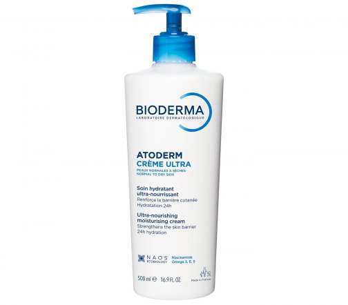 Bioderma Atoderm (Атодерм) Крем Ультра для нормальной и сухой кожи лица и тела с помпой